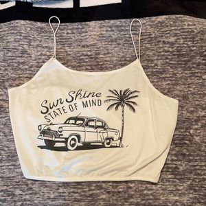 Sunshine state of mind cropped cami